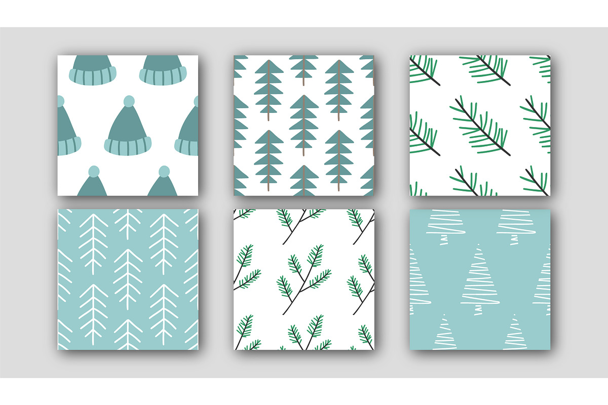 Winter and Christmas Seamless Patter, a Pattern Graphic by fancykeith (Photo 3 of 4)