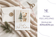 Christmas Envelope Card Mockup, an Advertising Mockup by Mie Mockup Studio (Thumbnail 3 of 7)