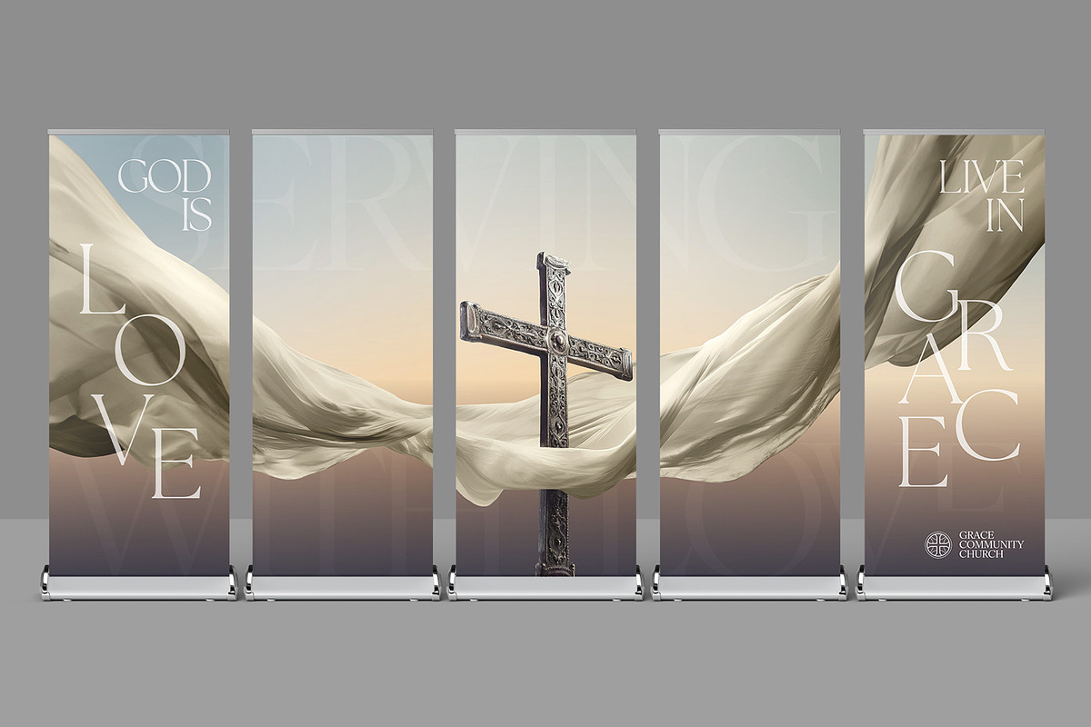 Church Roll-Up Banner Template, a Print Template by BrandPacks (Photo 4 of 5)