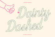 CS Dainty Dashed, a Script Font by Craft Supply Co. (Thumbnail 1 of 8)