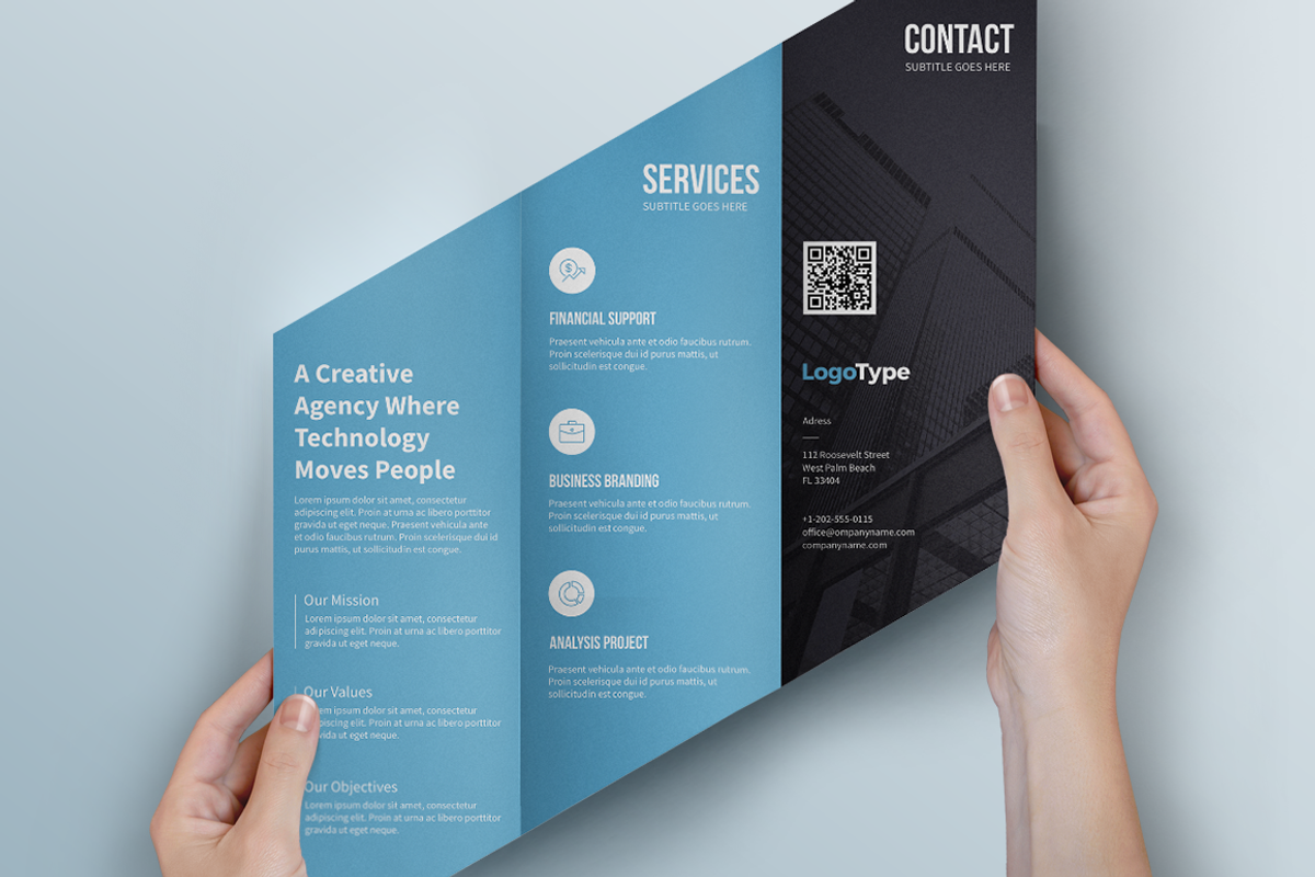 Corporate Trifold Brochure, a Brochure Template by SupaTemplates (Photo 3 of 4)