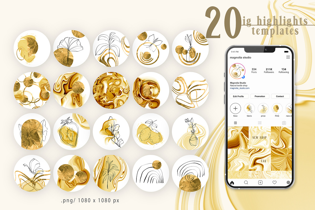 GOLD RUSH abstract collection, a Texture Graphic by Tiana Geo (Photo 11 of 19)