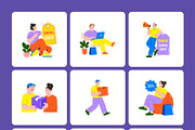 100 E-Commerce Flat Illustrations, a Person Illustration by Brickclay (Thumbnail 11 of 13)