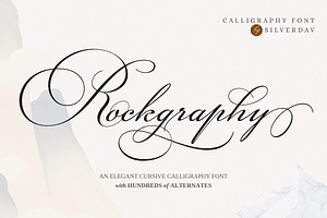 Rockgraphy, a Script Font by Silverdav