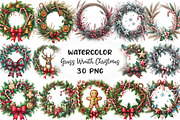 Grass Wreath Christmas Sublimation, an Illustration by CraftArtStudio (Thumbnail 1 of 6)