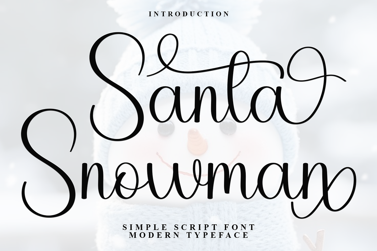 Santa Snowman, a Handwritten Font by FreshTypeINK (Photo 1 of 8)
