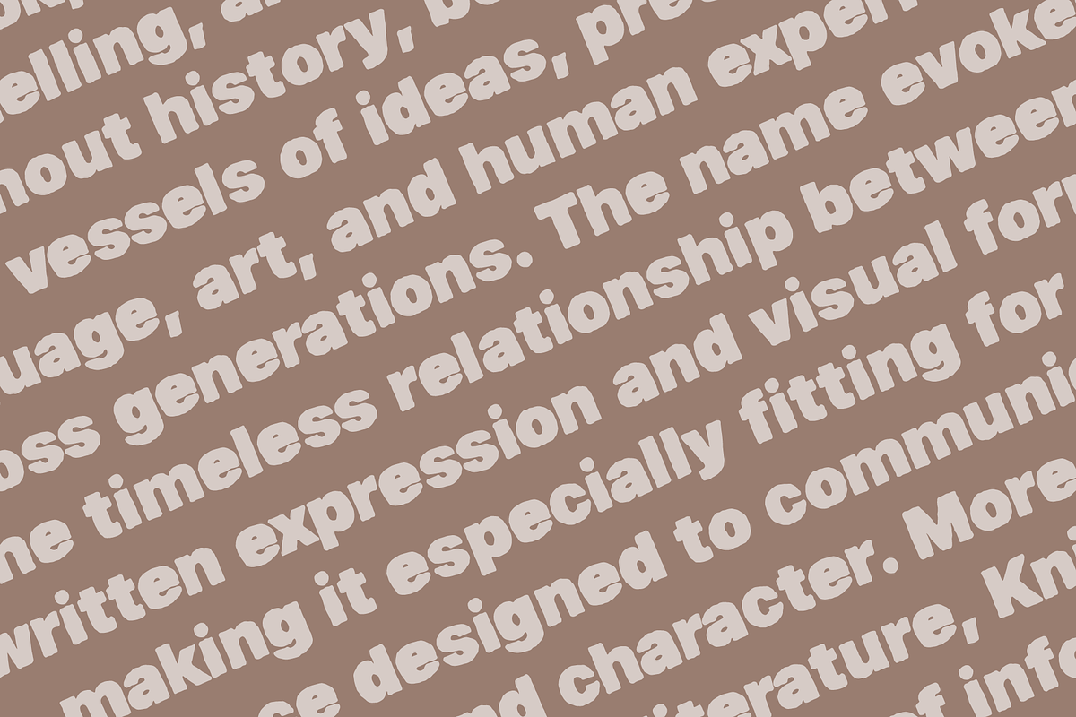 Kniga - Rugged Eroded Typeface, a Sans Serif Font by alpercakici (Photo 7 of 19)