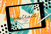 ABSTRACT STAMPS FOR PROCREATE, a Brush Add-On by seamless team (Thumbnail 1 of 5)