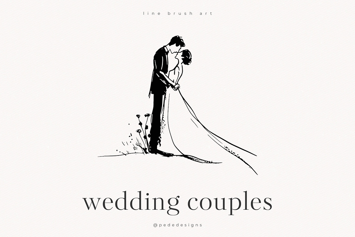 Wedding Couples, a Person Illustration by PeDe Designs (Photo 5 of 6)