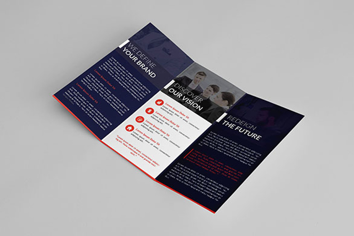 Clean Modern Trifold Brochure, a Brochure Template by assaiv (Photo 1 of 5)