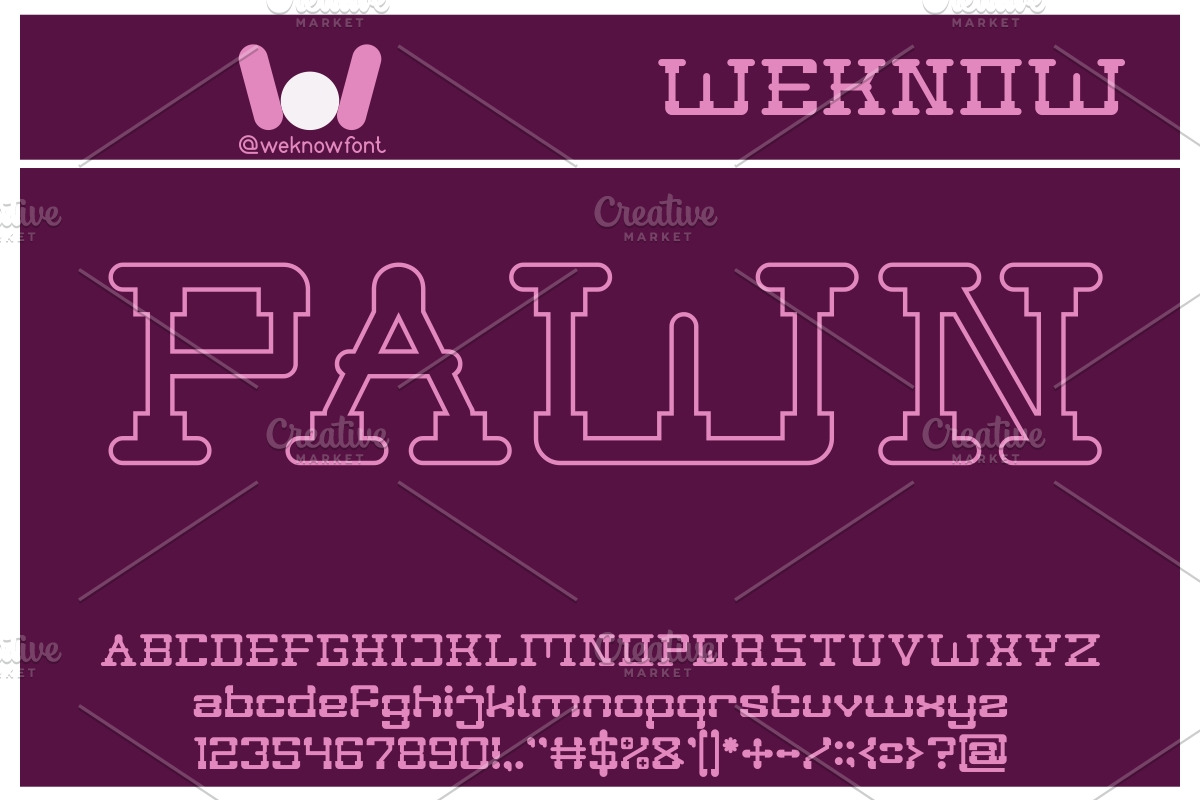 post rock font, a Font by weknow (Photo 5 of 5)