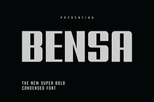 Bensa Bold Condensed Sans Serif