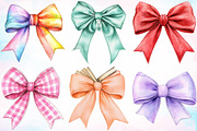 Watercolor Back to School Bow PNG, a Seasonal Illustration by Canvas Craft (Thumbnail 5 of 5)