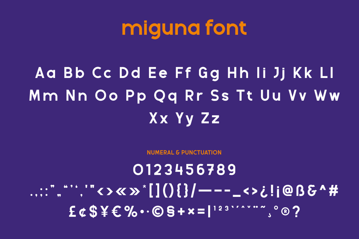 Miguna, a Sans Serif Font by twinstd (Photo 11 of 13)