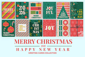 16 Modern Retro Holiday Cards