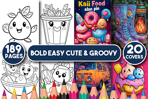 Bold Easy Cute & Groovy Coloring, an Animal Illustration by Design Zone