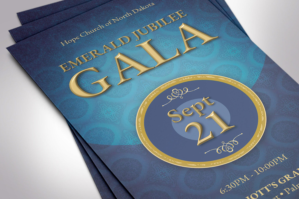 Anniversary Banquet Ticket Word, a Card Template by Four C Graphic (Photo 5 of 10)
