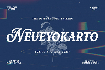 Neue Yokarto - Vintage Pair Font, a Slab Serif Font by Kereatype