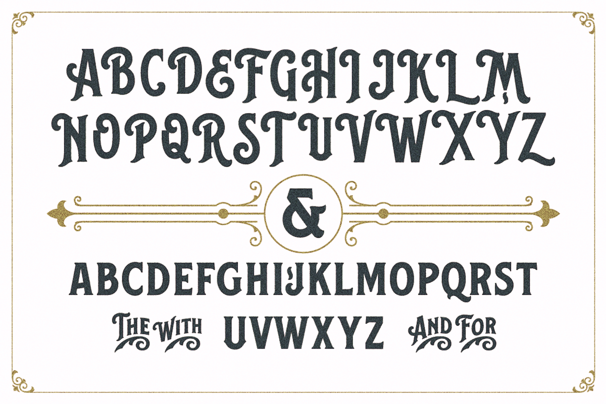 Balford Font and Ornament preview 6