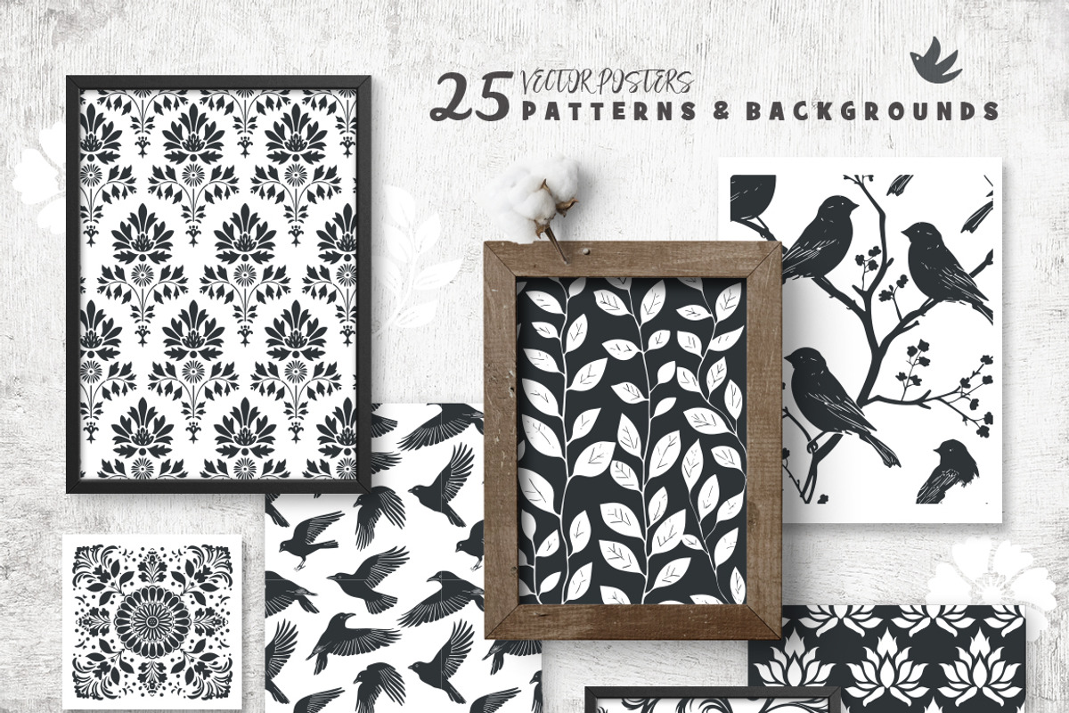 100 Folk Art vector linocut prints, an Object Graphic by DariSmartArt (Photo 11 of 16)