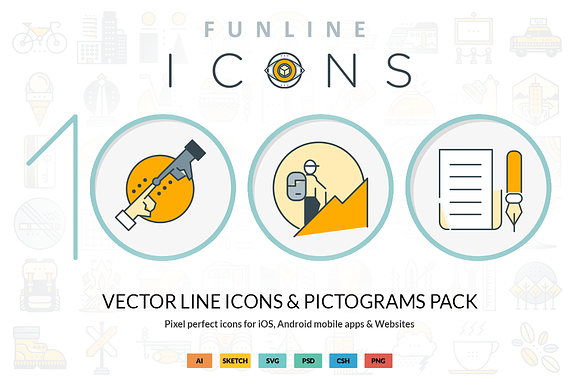 Funline 1000 icons pack preview 6