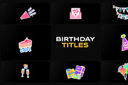 Birthday Titles for DaVinci Resolve, a Templates & Theme by FlashFXbox (Thumbnail 1 of 2)