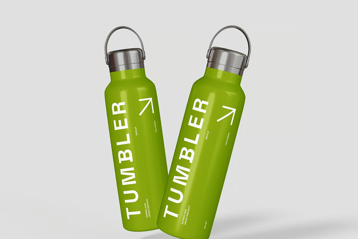 Tumbler Bottle Mockup, a Packaging Mockup by renderstockmarket (Photo 2 of 3)