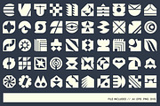 Geometric Logo Template Vol 9, a Solid Icon by Tekuni (Thumbnail 3 of 10)