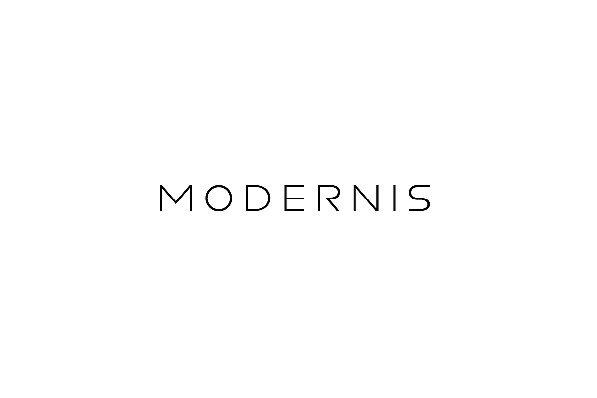 Modernis - Modern Minimalist Font preview 8