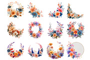 Garden Flowers Clipart, an Illustration by DreamArtGraphic (Thumbnail 2 of 4)