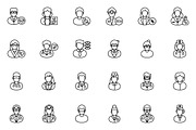 Medical Staff Outline Icons, an Outline Icon by vectorstank (Thumbnail 2 of 6)