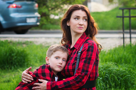 Mom with little son walking in park, a Person Photo by Elena Vagengeim