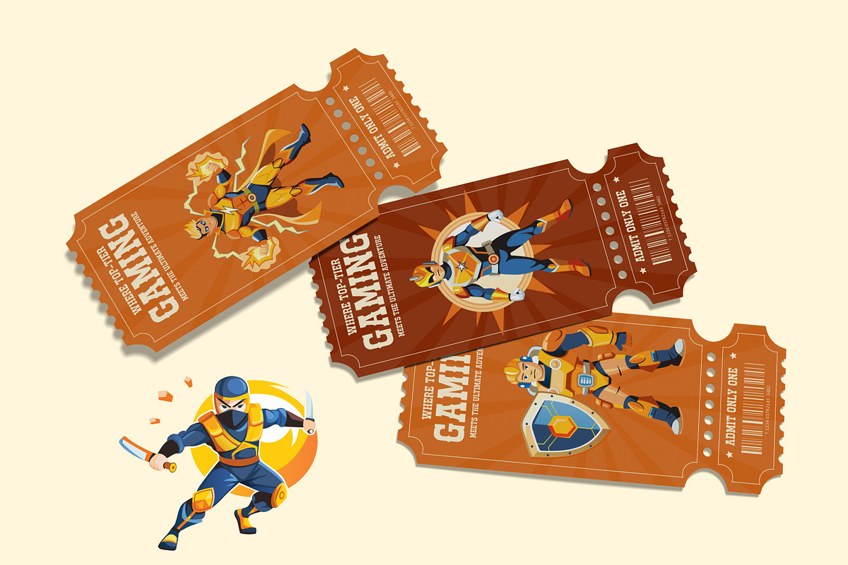 Cyber Gaming Characters Set, a Solid Icon by Vectors Market (Photo 4 of 9)