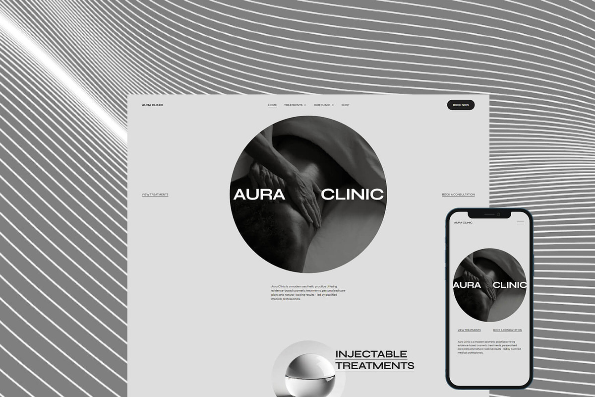 Aura Clinic - Squarespace Template, a Squarespace Template by Gem Media (Photo 1 of 6)