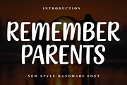 Remember Parents, a Script Font by FreshTypeINK (Thumbnail 1 of 8)