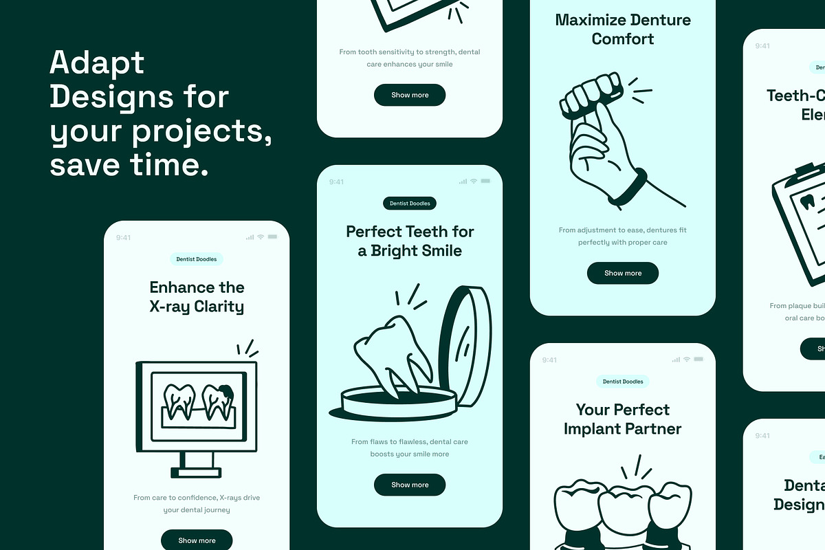 Dentist Doodle Icon, an Outline Icon by Vectors Market (Photo 4 of 6)