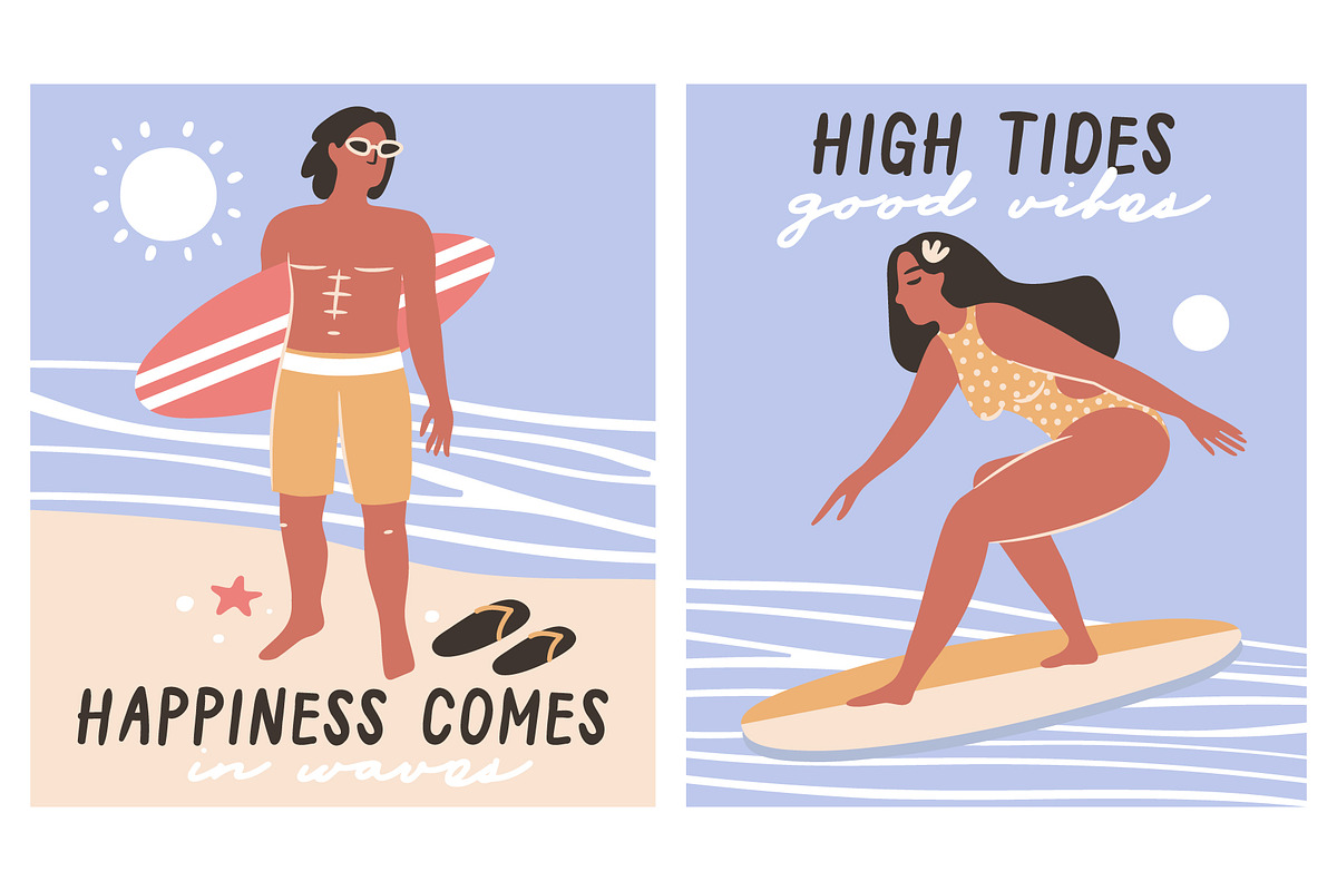 Summer Vibes illustration v.2, an Illustration by Nastya Tkachova (Photo 4 of 7)