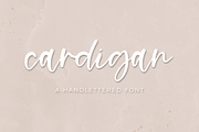 Cardigan Script, a Script Font by Beck McCormick (Thumbnail 1 of 11)