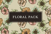 Hand Drawn Floral Pack, a Pattern Graphic by Ariel Tyndell Design (Thumbnail 1 of 2)