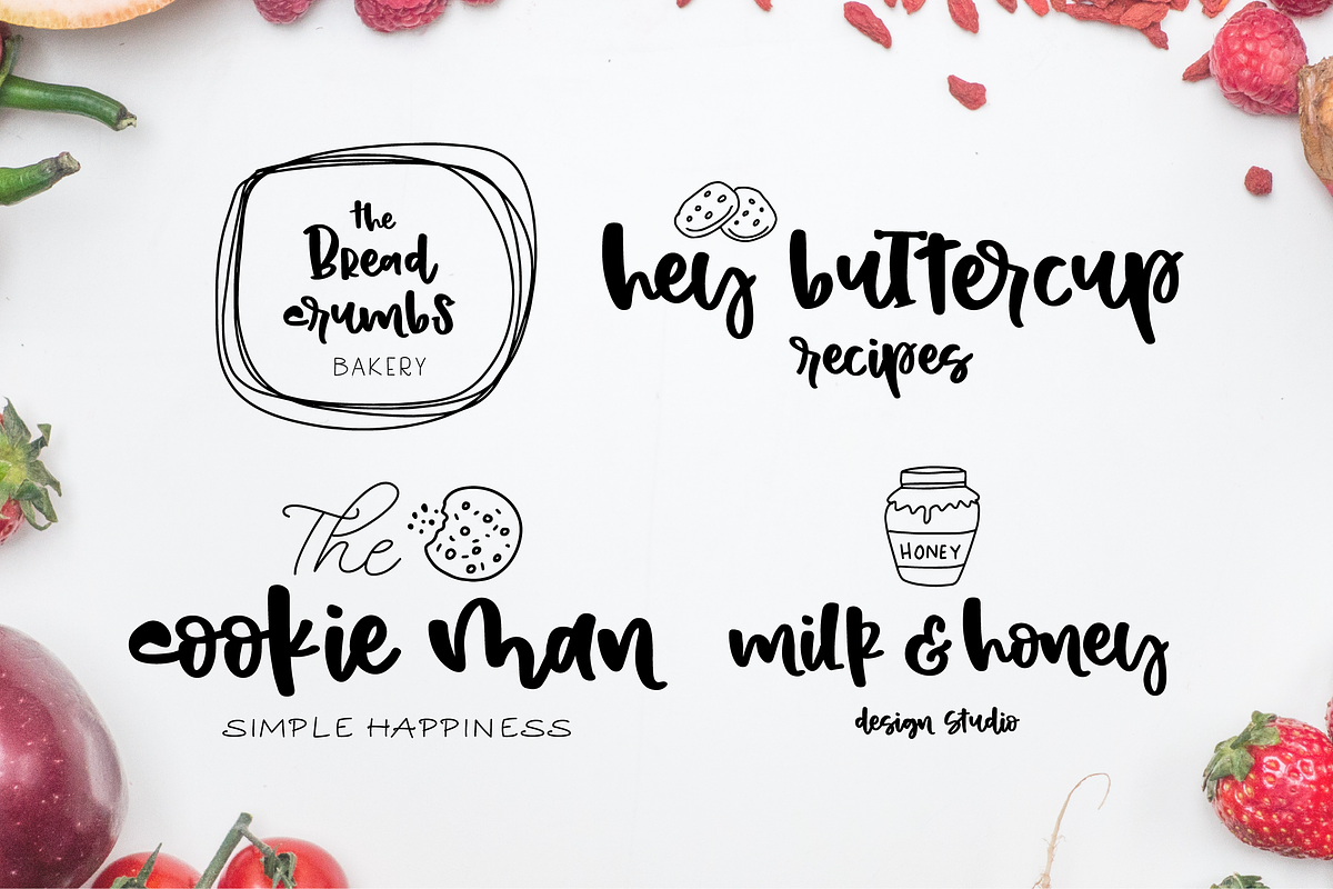 Strawberry Shortcake Font & Extras preview 7