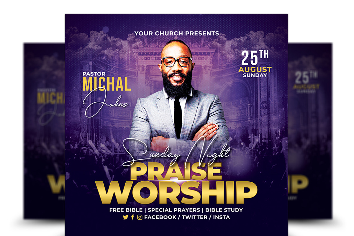 Church Flyer, a Flyer Template by AfzaalGraphics (Photo 1 of 2)