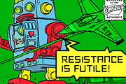 Resistance Is Futile - robot voice, a Handwritten Font by Comicraft Fonts (Thumbnail 1 of 3)
