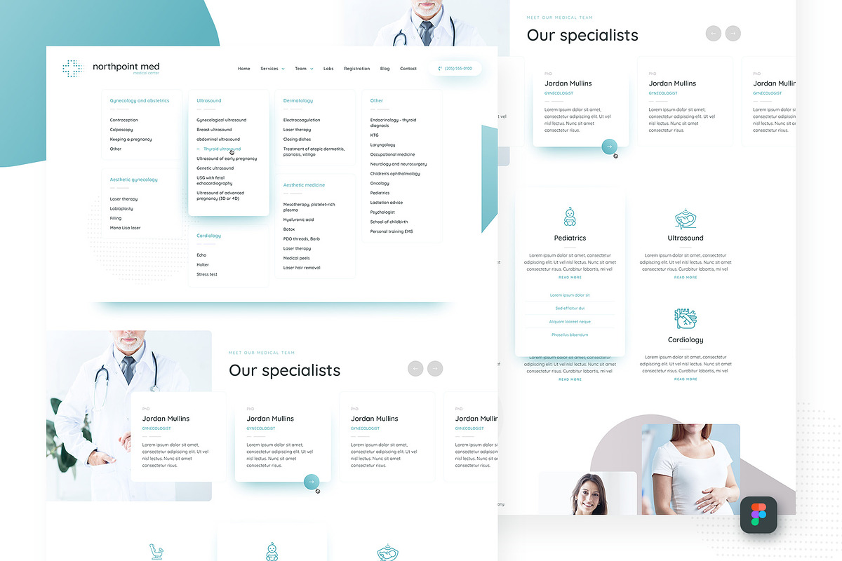 Medical Figma UI Templates, an UI Kit Template by FreshPixels (Photo 3 of 14)