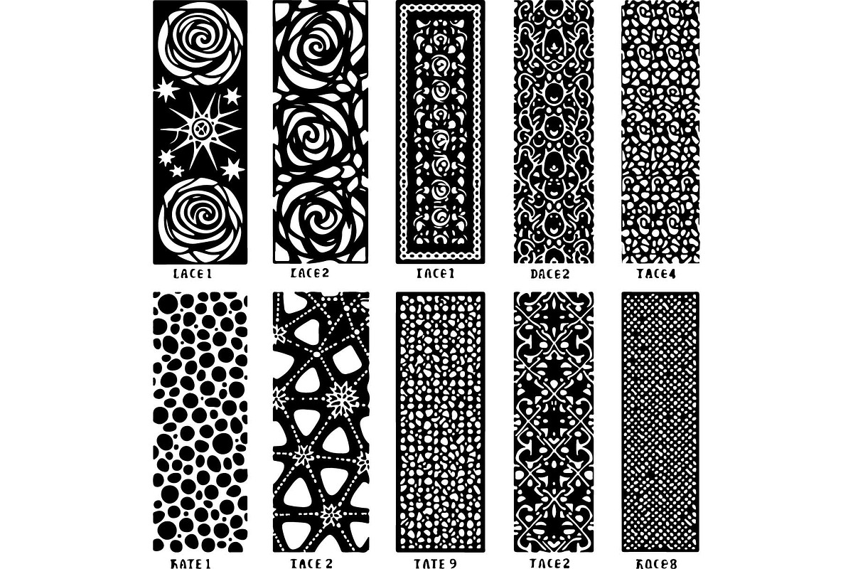 Black Lasercut Panel Bundle, an Object Graphic by Designer_Momina (Photo 11 of 13)