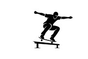 skateboard trick silhouettes showcas, an Illustration by Amazin_art (Thumbnail 28 of 31)
