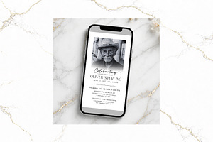 Digital Funeral Invitation CV FR005, a Social Media Template by TyphoonStudio