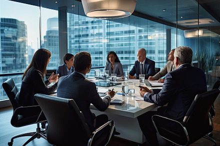 Visualizing Corporate Discussion Pro, a Photo by SaroStock