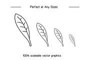 Bundle of Leaf Line Illustrations, an Illustration by Designfour (Thumbnail 7 of 7)