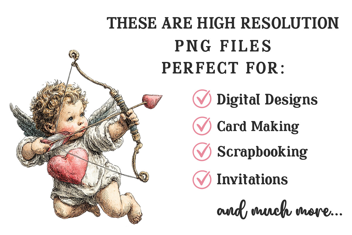 Valentines Cupid Clipart, an Illustration by OK Design (Photo 5 of 6)