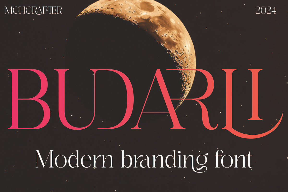 Budarli | Modern Serif Display Font, a Serif Font by MchCrafter (Photo 1 of 9)